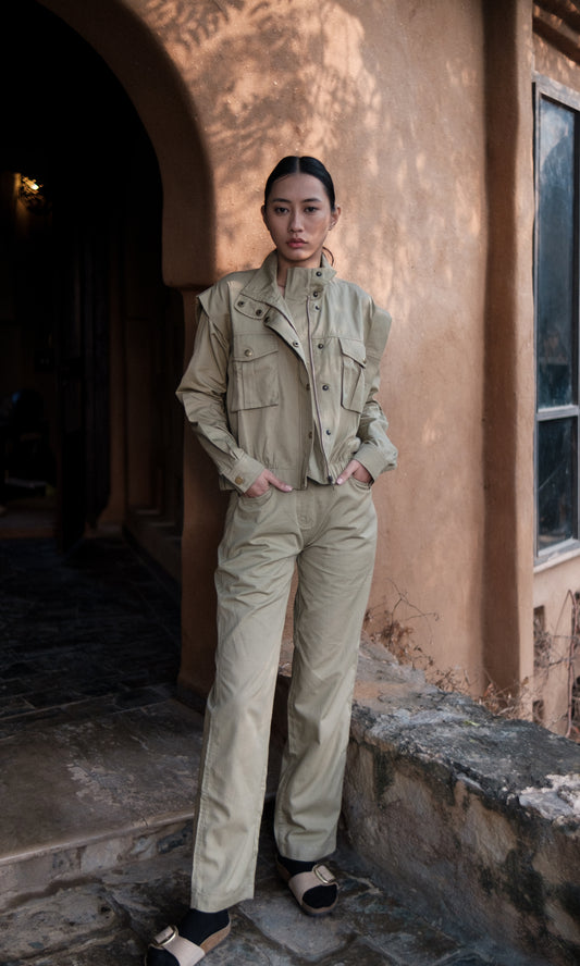 Sheldon Cropped Jacket Solid-Set
