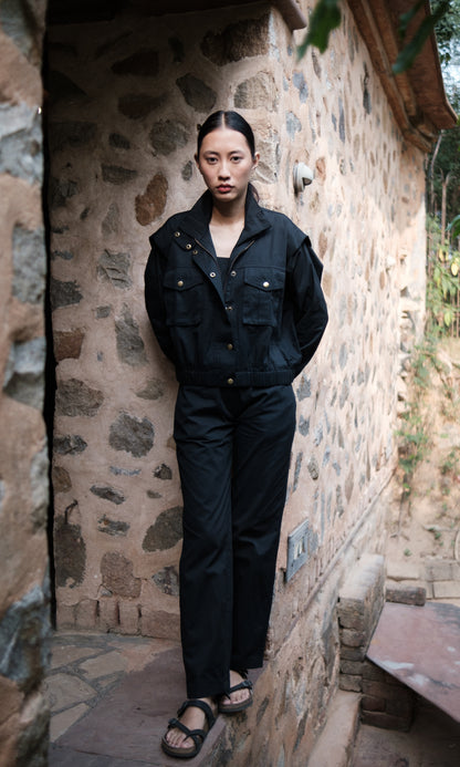 Sheldon Cropped Jacket Solid-Set