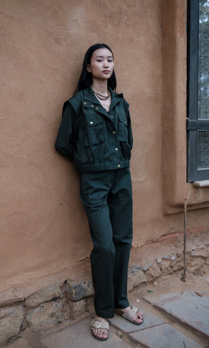 Sheldon Cropped Jacket Solid-Set
