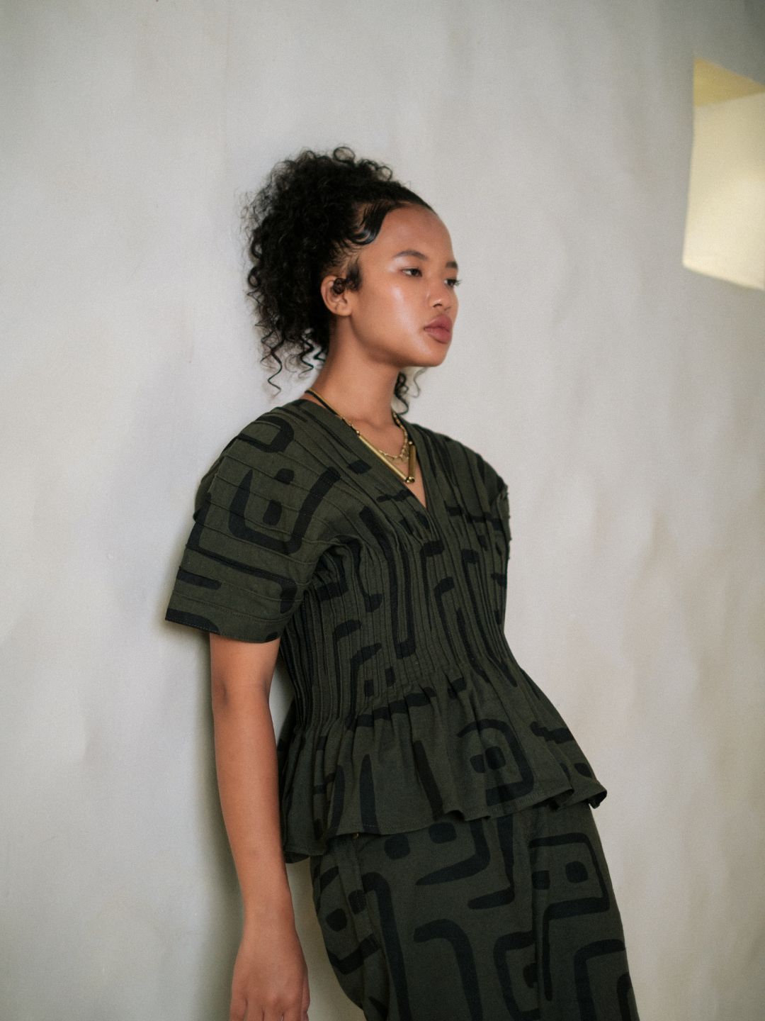 Meknes Kimono Top-Tribal Printed