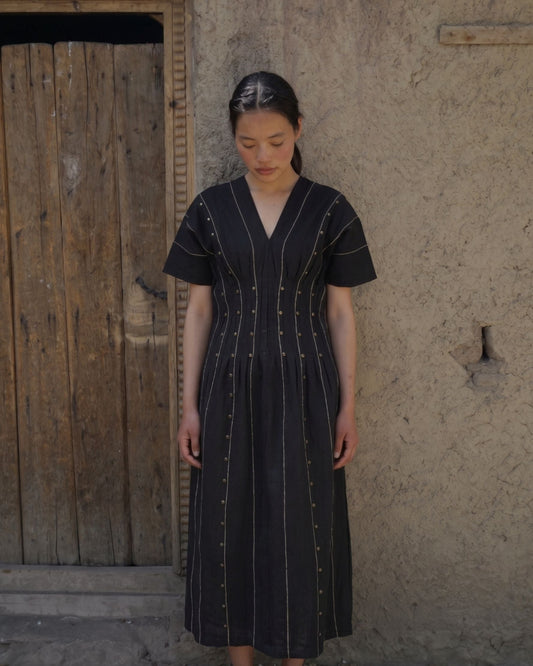 Sham Valley Dress – Noir