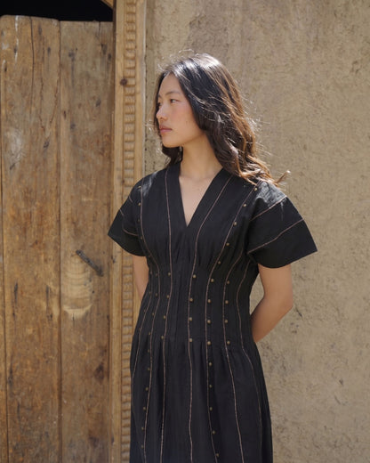 Sham Valley Dress – Noir