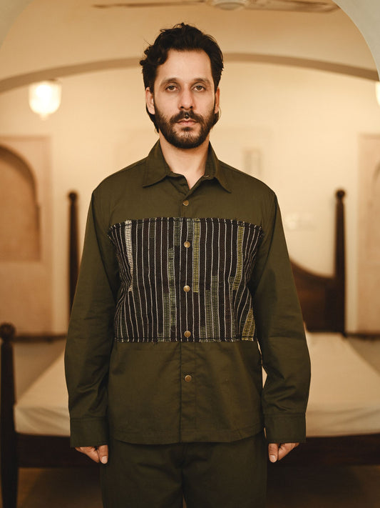 Upcycled Hunza Shirt - Green