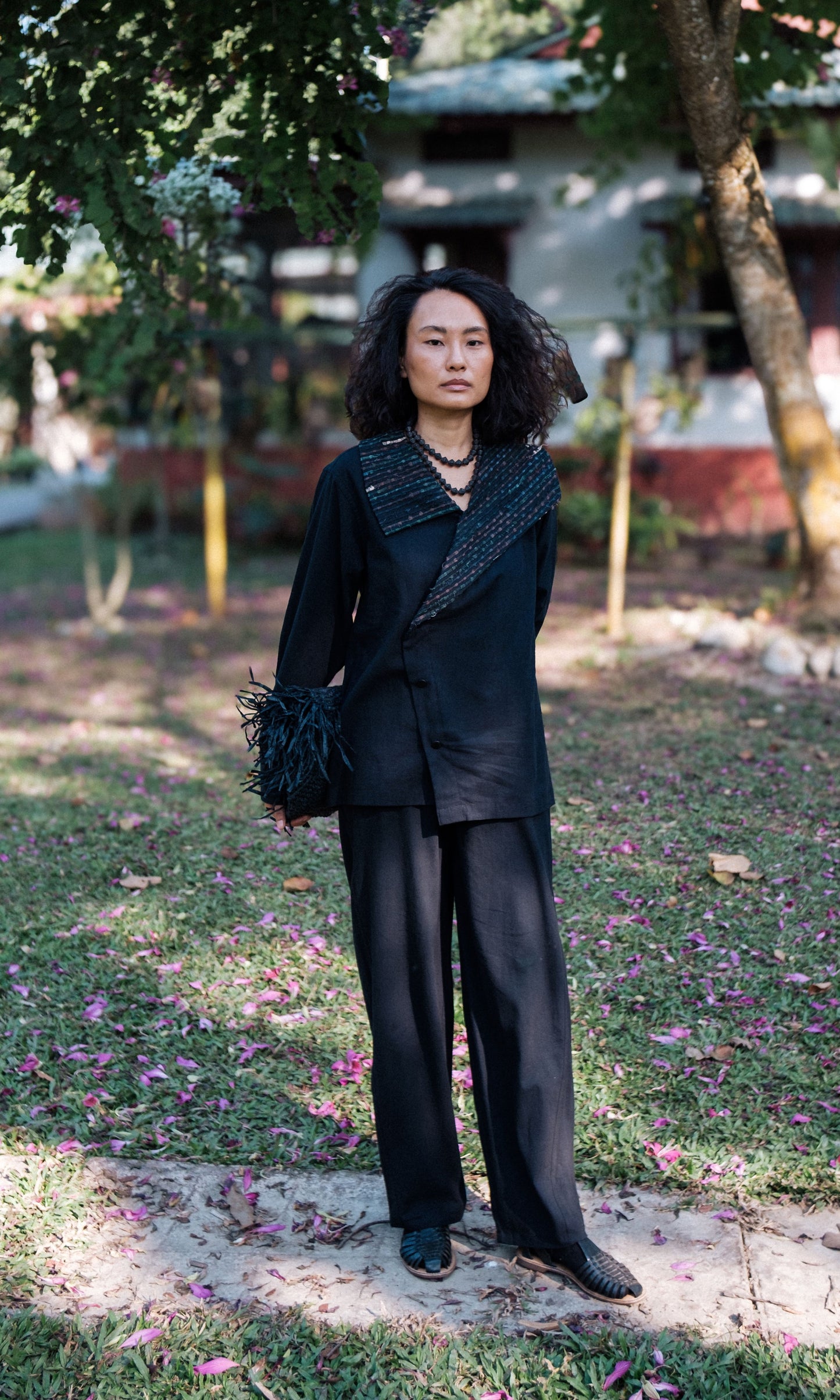 Handwoven Arrow Collar Shirt-Set