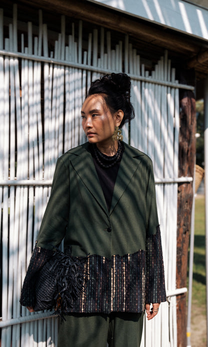 Handwoven Ying Yang Blazer-Set