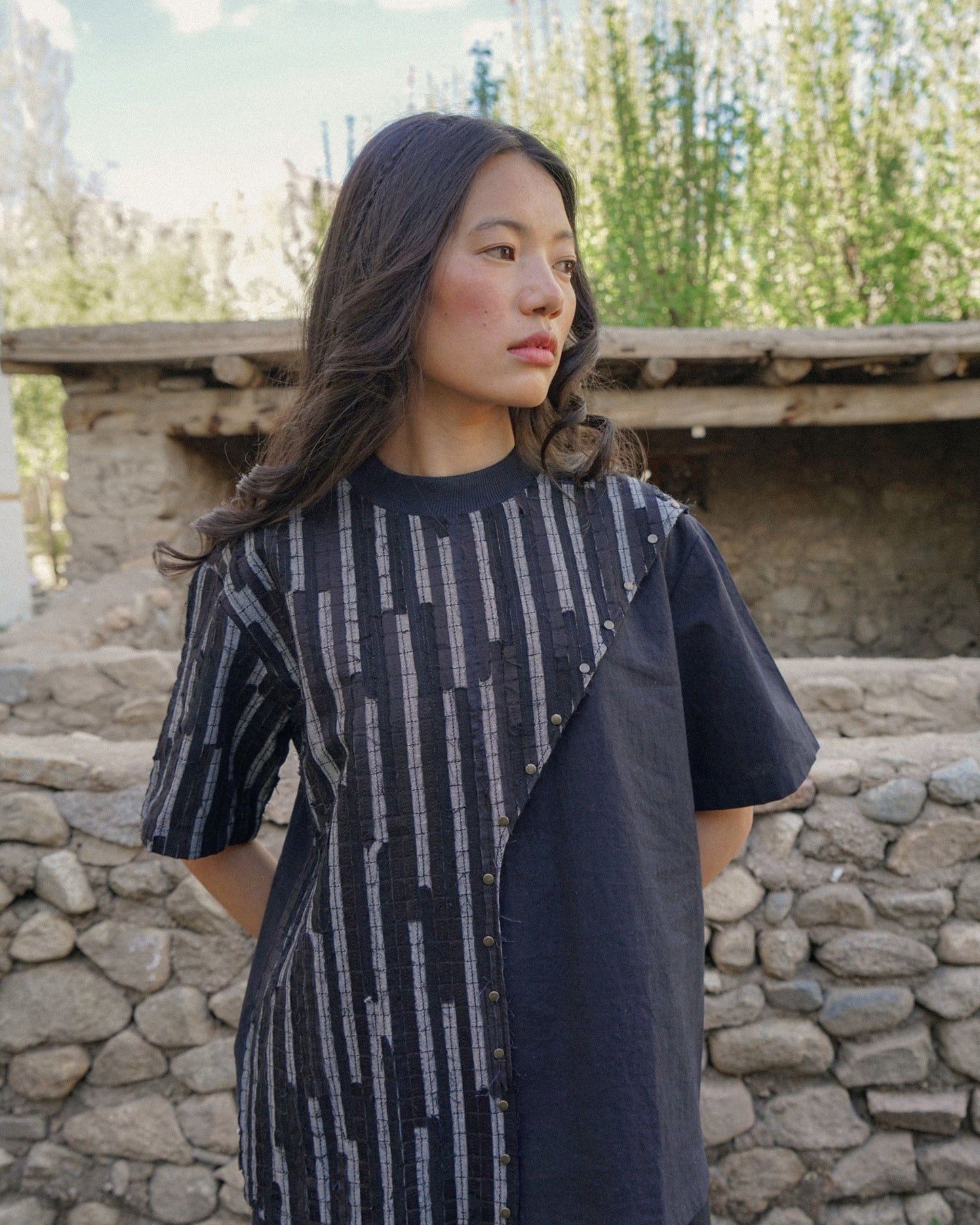 Tso Textured Top – Noir