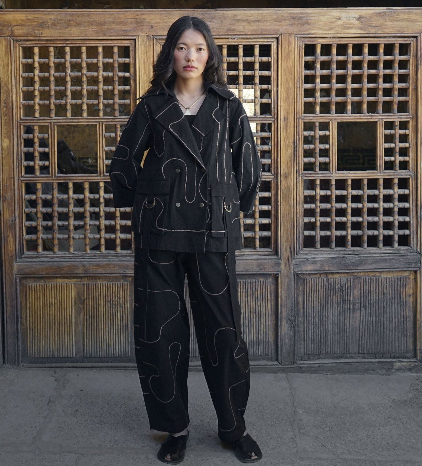 Diskit Corded Trousers – Noir