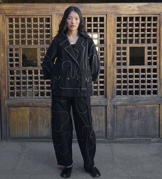 Diskit Corded Trousers – Noir